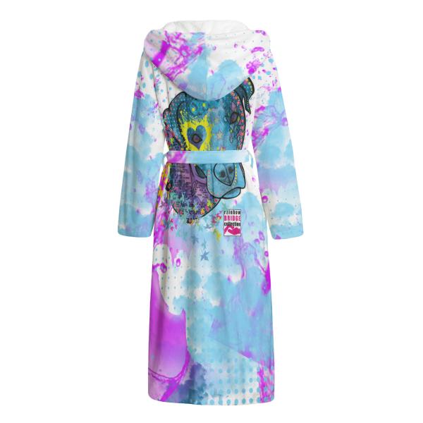 Bunter Bademantel Boogie aus Flanell – flauschig & farbenfroh, Größen S–2XL